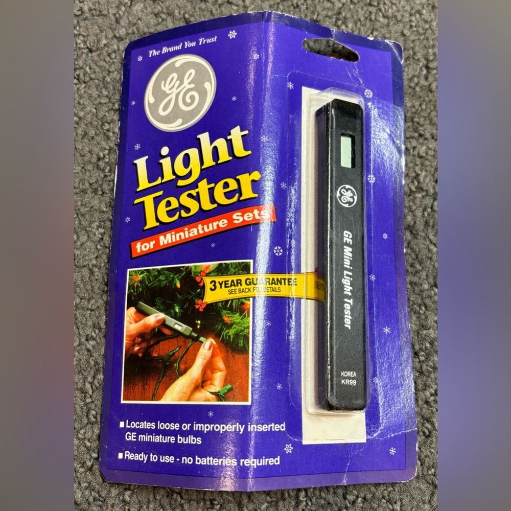 Vintage GE Light Tester for Miniature Sets New